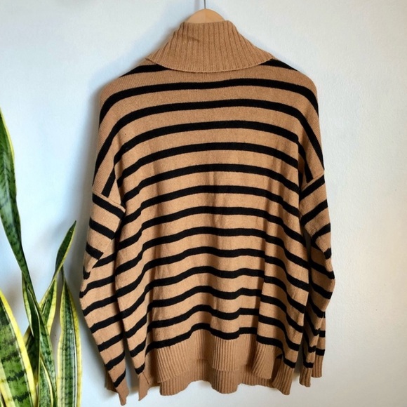 Madewell Striped Turtleneck Knit Sweater - Picture 4 of 4
